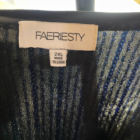 FAIRESTY - sequin tie dress v neck XXL ( fits smaller sizes too) - Picture 7 of 11